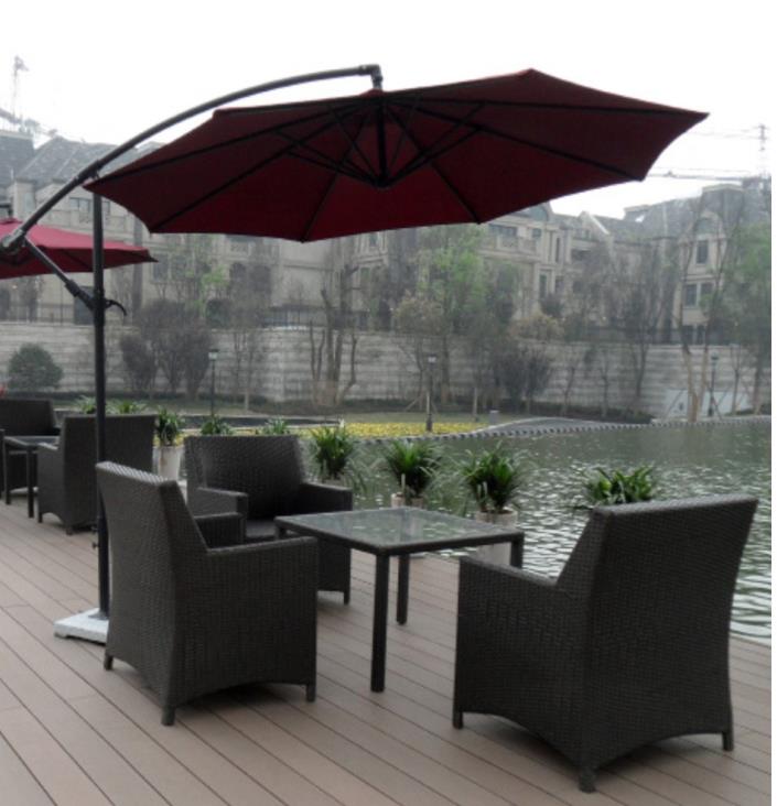 重庆休闲座椅，藤编椅和太阳伞(图1)