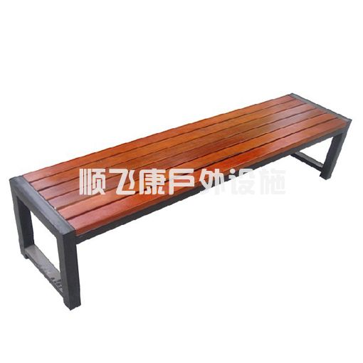 TL-C001钢木休闲椅重庆学校休闲椅(图1)
